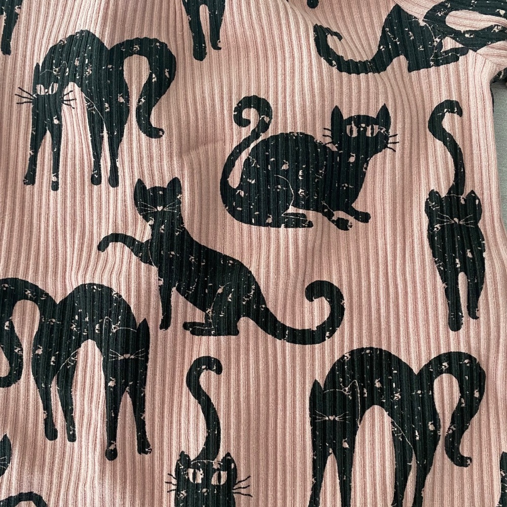 NWT Mud Pie Black Cat Romper & Hat - Picture 2 of 2